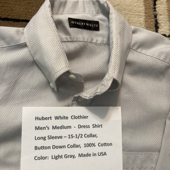 Men’s. Gray. Dress Shirt - Picture 2 of 3